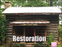Historic Log Cabin Restoration  Annemanie, Alabama